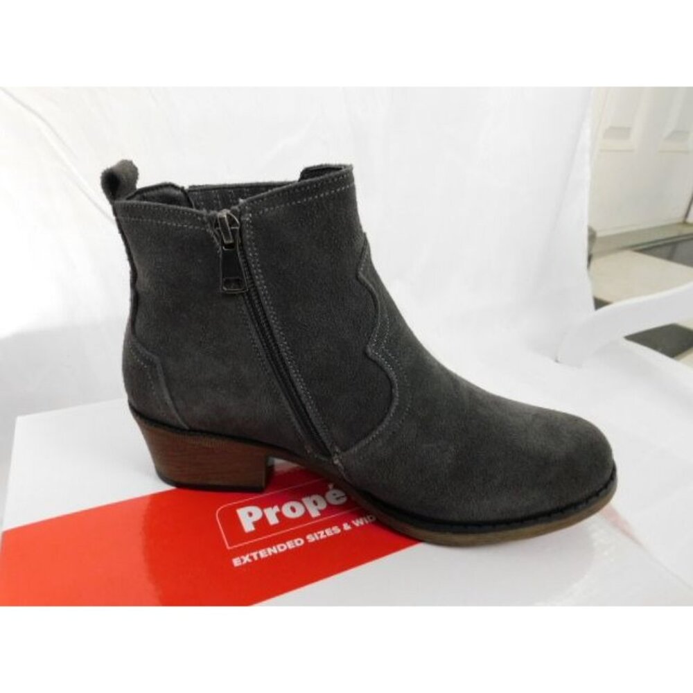 Propet Reese Dark Grey Ankle Boot Women's size 8 M Excellent Condition - Picture 8 of 11